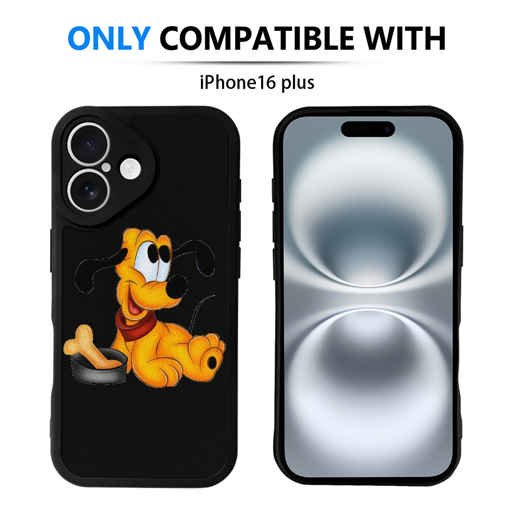 （画像用） ミッキーマウス Mickey Mouse 【iPhone 16シリーズ対応】シリコンスマホケース（レザー調） 材質：シリコン